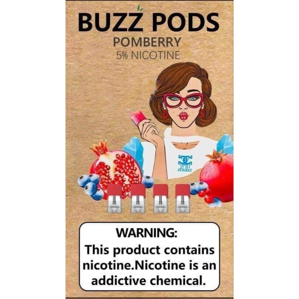Buzz Pods - Pomberry  Juul  ( Compatible Pods )  - 1
