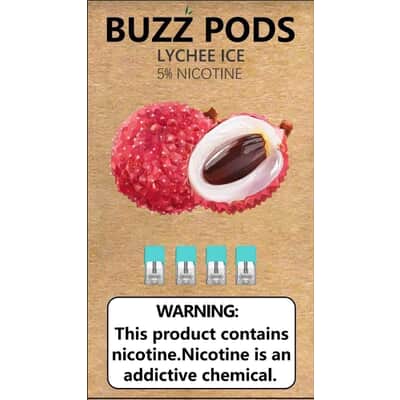 Buzz Pods - Lychee Ice Juul (x4 Compatible Pods) JUUL - 1