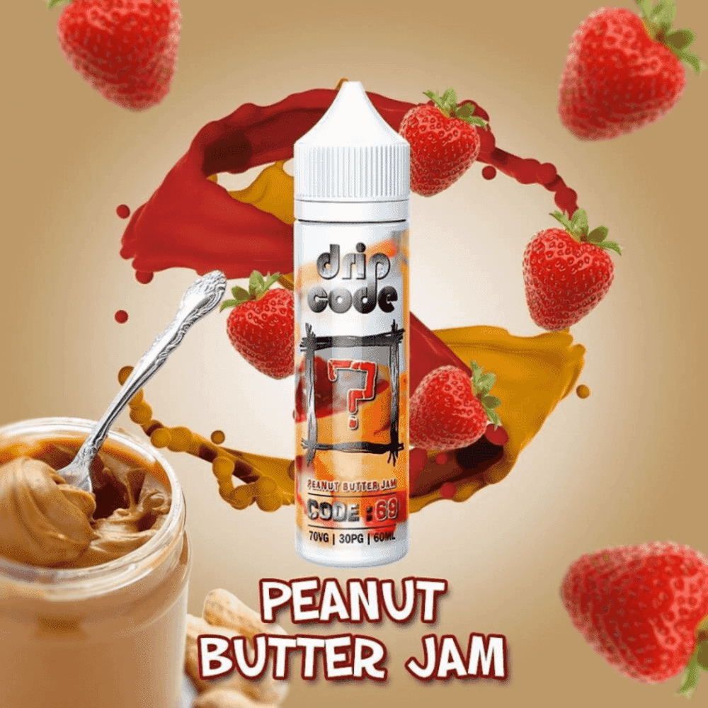 Peanut Butter Jam By Drip Code E-Liquid Flavors 30ML Drip Code E-Liquid's - 1