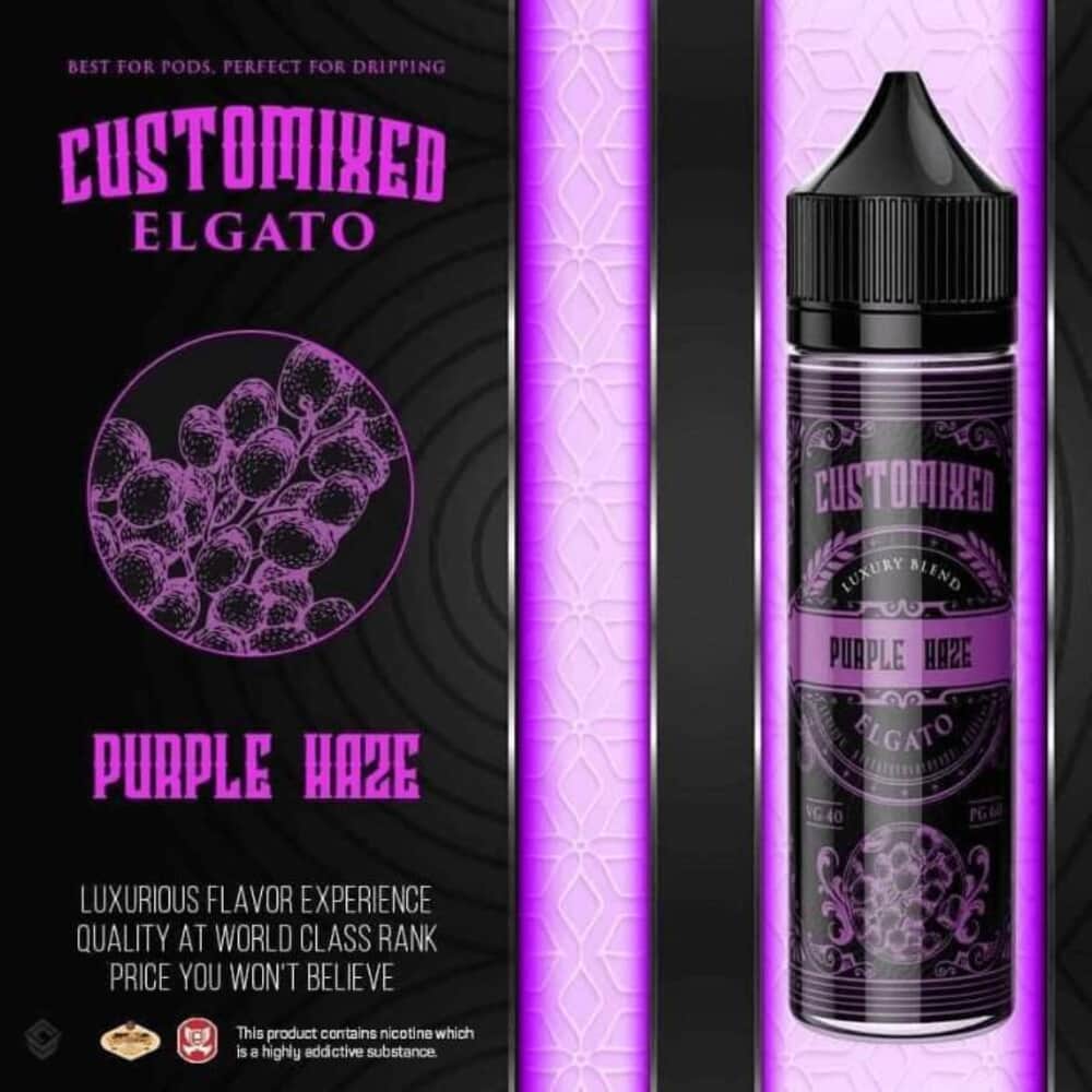 Elgato Purple Haze By Customixed E-Liquid Flavors 60ML Customixed E-Liquid's - 1