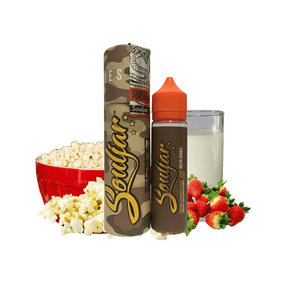 Strawberry Popcorn By Souljar E-Liquid Flavorss 60ML Souljar E-Liquid's - 1 Strawberry Popcorn By Souljar E-Liquid Flavorss 60ML Souljar E-Liquid's - 1