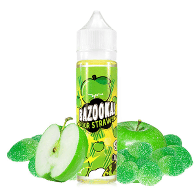 Green Apple By Bazooka Sour Straws E-Liquid Flavors 60ML Bazooka E-Liquid's - 1