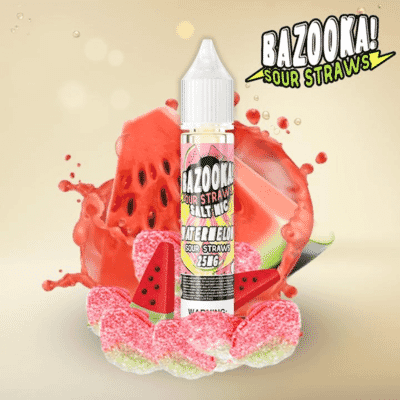 Watermelon By Bazooka Sour Straws E-Liquid Flavors 30ML Bazooka E-Liquid's - 1