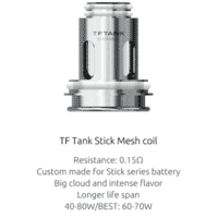 TF Tank Stick Mesh Replacement Coils 0.15Ω By Smok (x3) Smok - 2