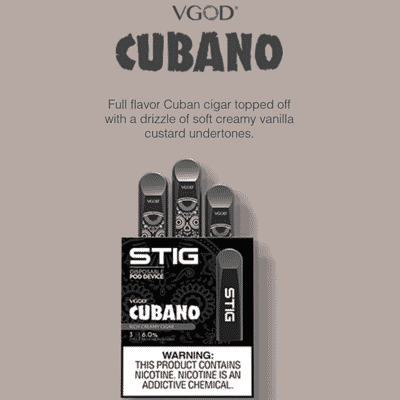 Cubano By VGOD Stig (x3) VGOD E-Liquid's - 2