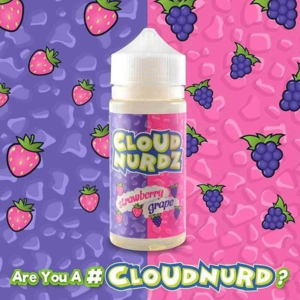 Grape Strawberry By Cloud Nurdz E-Liquid Flavors 100ML Cloud Nurdz E-Liquid's - 1