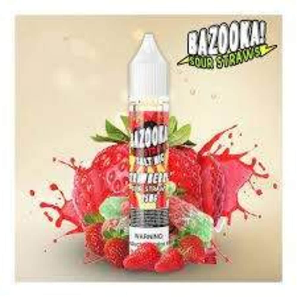 Strawberry By Bazooka Sour Straws E-Liquid Flavors 60ML Bazooka E-Liquid's - 1