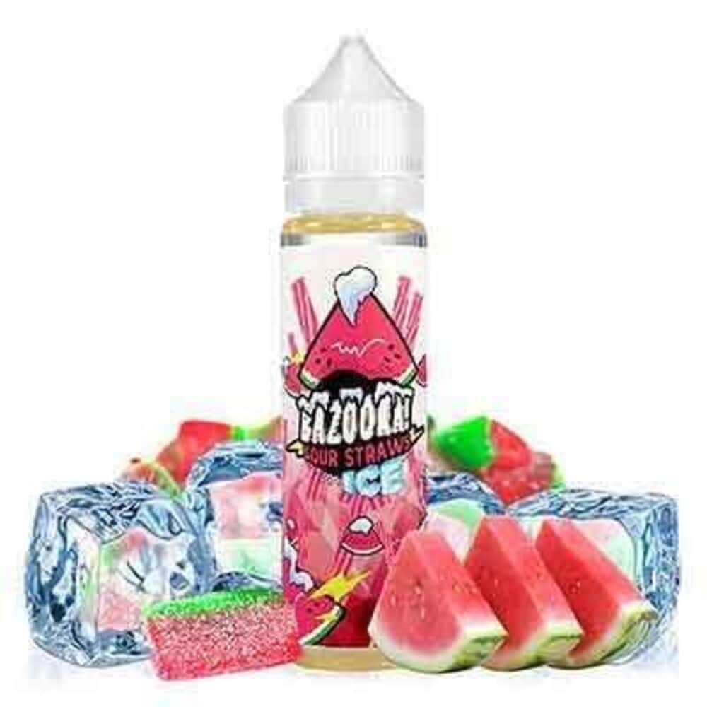 ICE Watermelon By Bazooka Sour Straws E-Liquid Flavors 60ML Bazooka E-Liquid's - 1