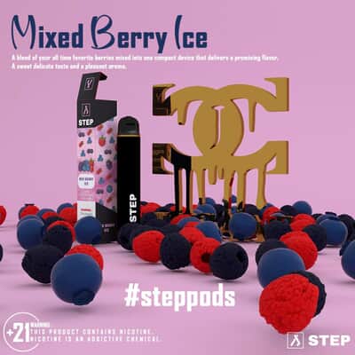 MIXED BERRY ICE By Step Disposable 1500 Puff Jusaat E-Liquid's - 2