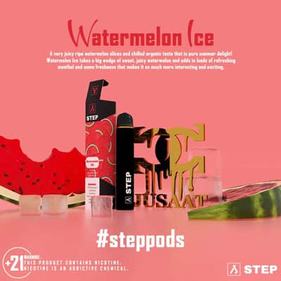WATERMELON ICE By Step Disposable 1500 Puff Jusaat E-Liquid's - 2