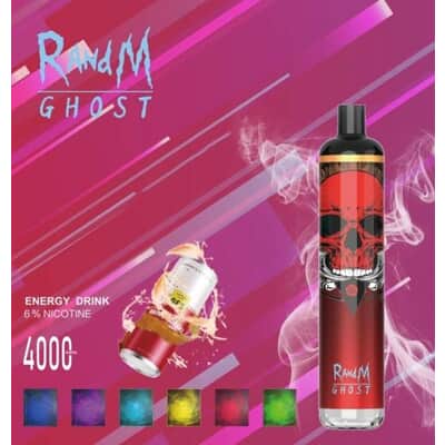 Energy Drink By RandM Ghost Led light Disposable Vape Device 4000 Puffs RAndM - 1