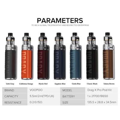 DRAG X Pro 100W Pod Mod Kit By Voopoo VooPoo - 3