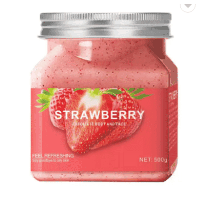 Feicaoji - Strawberry Body & Face Scrub 500g
