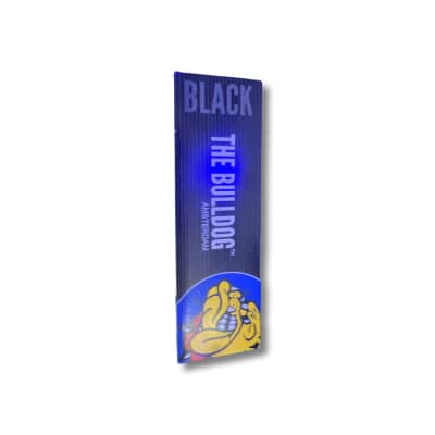 THE BULLDOG Black (Papers 40 & Filter Tips 40) Ultra Thin One 1/4 Papers  - 1