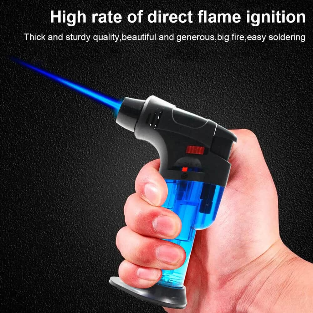 High jet flame Butane Gas Lighter Torch Lighters Refillable Adjustable shisha lighter