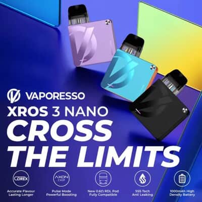 Xros 3 Nano Vape Device By Vaporesso 1000mAh