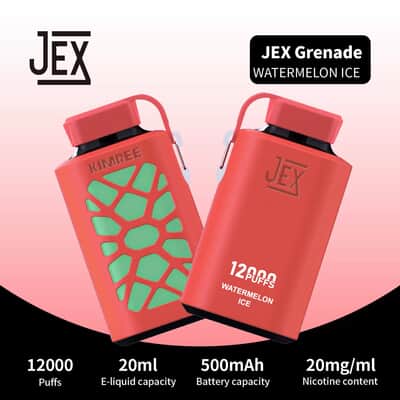 Jex Grenade Disposable Vape By Kimree 12000puffs